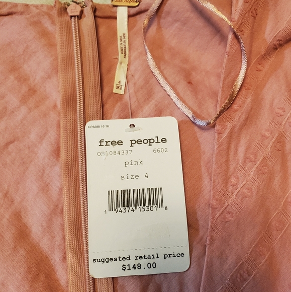 Free People Pink The Delightful Mini Dress - Picture 6 of 8